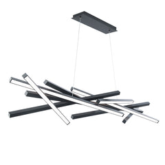 WAC LIGHTING Wac Lighting PD-73155-BK Parallax Chandelier 39 W 55 inches