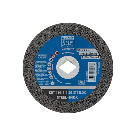 PFERD Pferd 63842 Type 1 Circular Saw Blade A-SG Flat Cut-Off Wheel 7 in Diameter 1/8 in Thick 24 Grit Aluminum Oxide