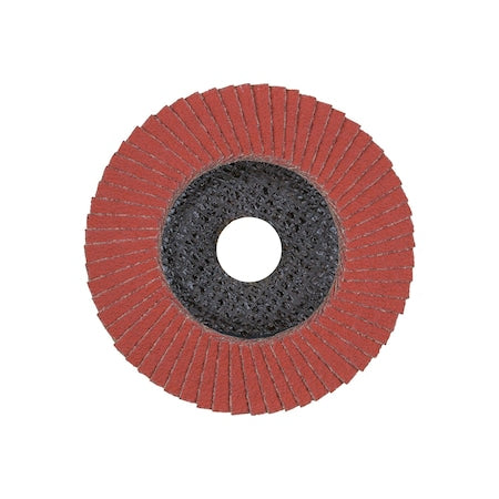PFERD Pferd 62232 Polifan Type 29 SG Flap Disc 4-1/2 inches Dia 60 Grit 7/8 inches Arbor 13300 RPM Aluminum Oxide