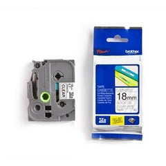 Brother TZE141 Black On Clear 18 Mm Tape For P-Touch 26.2 Ft