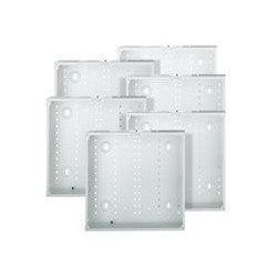 LEVITON Leviton 47605-14G Media Enclosure, Enclosure Only, Metal, 6-Pack, White