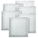 LEVITON Leviton 47605-14G Media Enclosure, Enclosure Only, Metal, 6-Pack, White