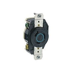 Leviton 2330 20 Amp 277 Volt Flush Mounting Locking Receptacle Industrial Grade Grounding V-0-MAX Black