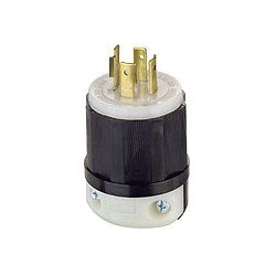 LEVITON Leviton 2431 20 Amp 480 Volt 3-phase NEMA L16-20P Locking Plug Industrial Grade