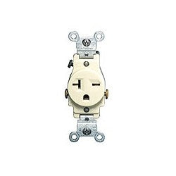 LEVITON Leviton 5821 20 Amp 250 Volt Narrow Body Single Receptacle