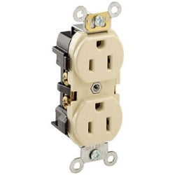 LEVITON Leviton 5252-I Heavy-Duty Industrial Specification Grade Duplex Receptacle 15A 125V NEMA 5-15R