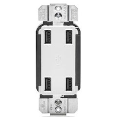 LEVITON USB4P-W POWER & EXTENSION CORDS