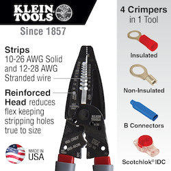 KLEIN TOOLS Klein 1019 Klein-Kurve Wire Stripper/Cutter/Crimper Multi-Tool 4-Function Replacement MPN