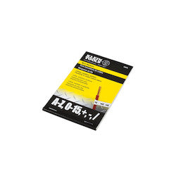 KLEIN TOOLS Klein Tools 56253 Wire Marker Book, Black Letters, Numbers and Symbols