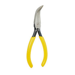 KLEIN TOOLS Klein D302-6 Curved Long-Nose Pliers 6-1/2-Inch