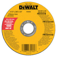 DEWALT DW8062 GRINDING & CUT OFF WHEELS