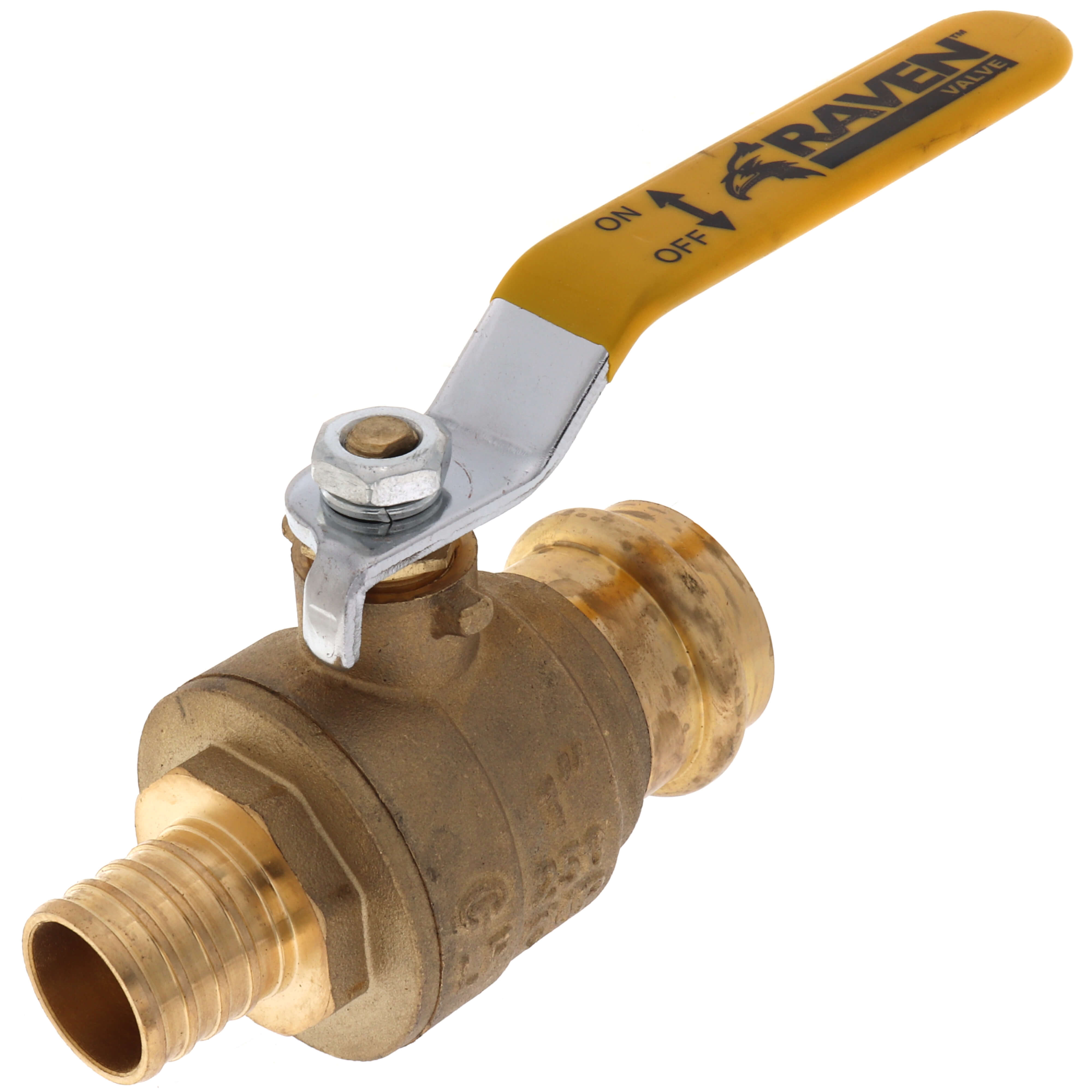 EVERFLOW Everflow PRBL-001-NL | 1 F1807 PEX X 1 PRESS Ball Valve with Lever Handle Lead Free | PRBL-001-NL