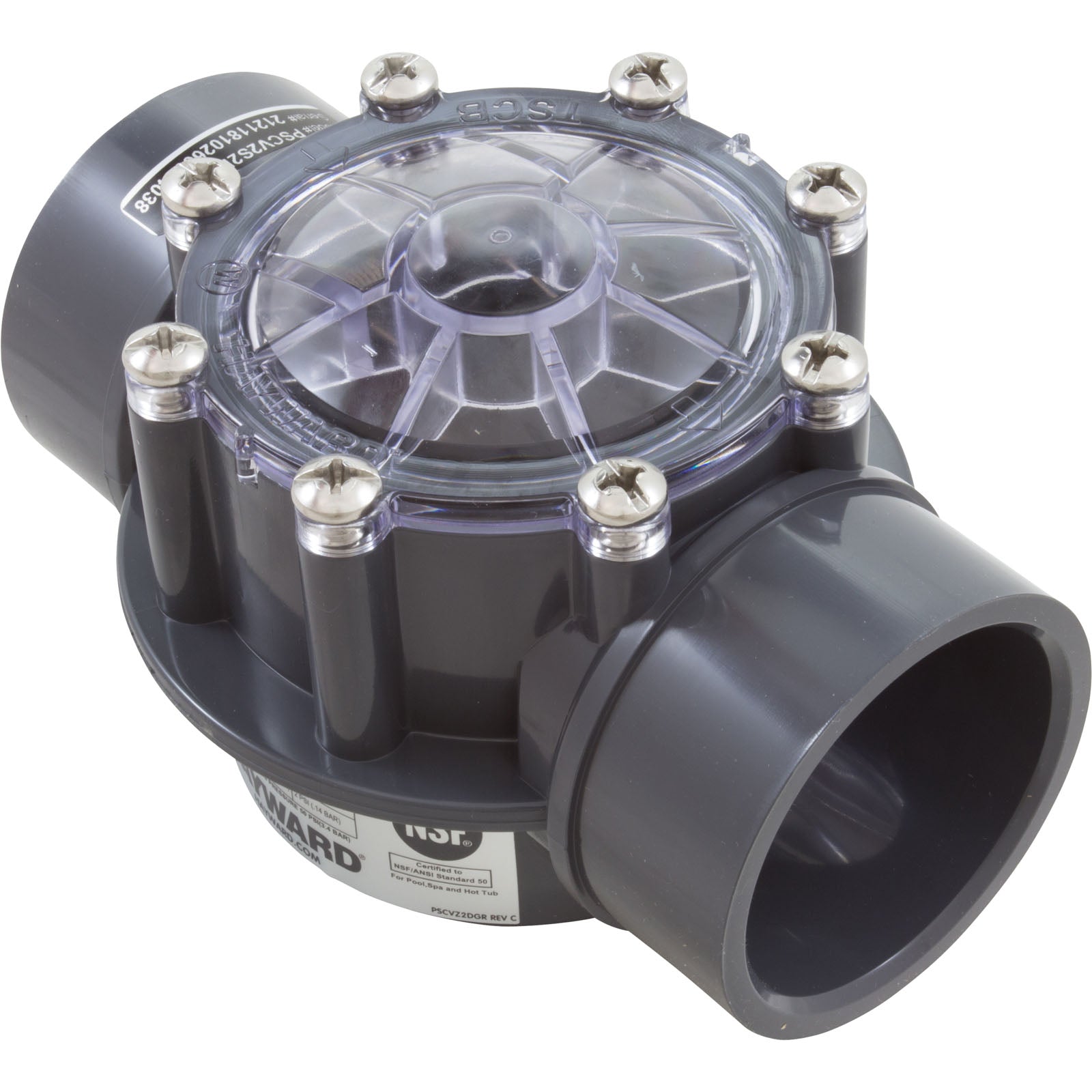 HAYWARD Hayward PSCV2S2DGR 2 X 2.5 PVC Check Valve