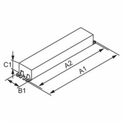 Signify ICN2S5490CN35I Advance ICN2S5490CN35I 120 to 277 VAC 50/60 Hz 54 W 2-Lamp T5 Electronic Ballast
