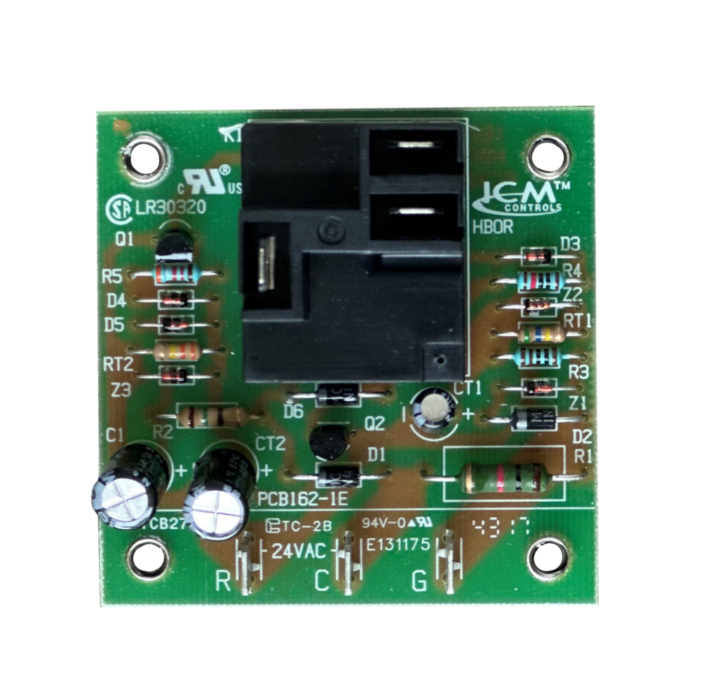 ICM CONTROLS Icm Controls 255 fan blower control - dual on/off delay timer (fixed time delay) 2.5 inches x 2.5 inches