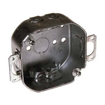 RACO Raco 150 4 in. Octagon Box, Drawn, 1-1/2 in. Deep, Three 1/2 in. KO's & NMSC Clamps
