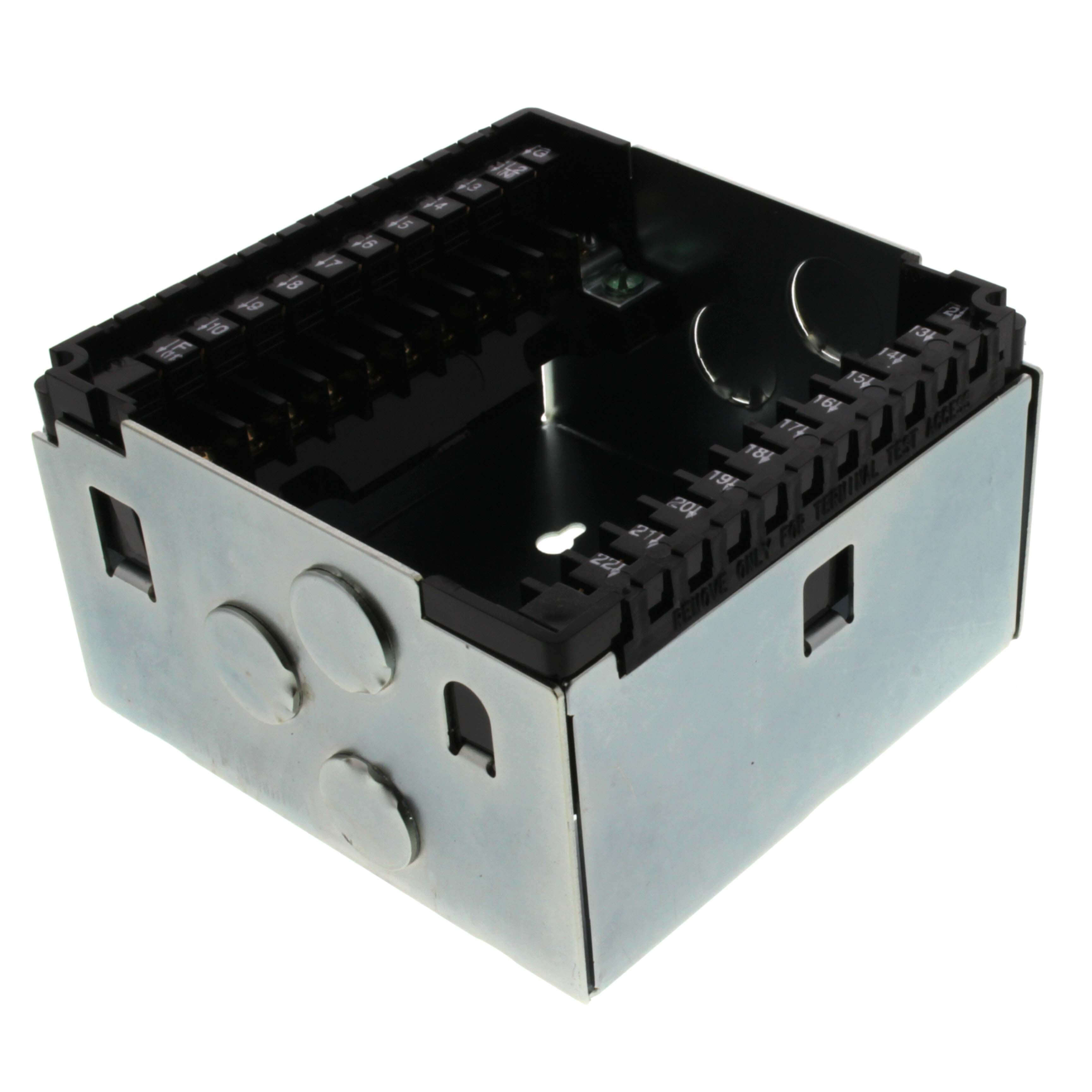 HONEYWELL HONEYWELL THERMAL SOLUTIONS FS Q7800B1011 Subbase For 7800 Series Relay Modules Burner Or Wall Mounting 3-1/4 Deep W/3 Conduit Knockouts