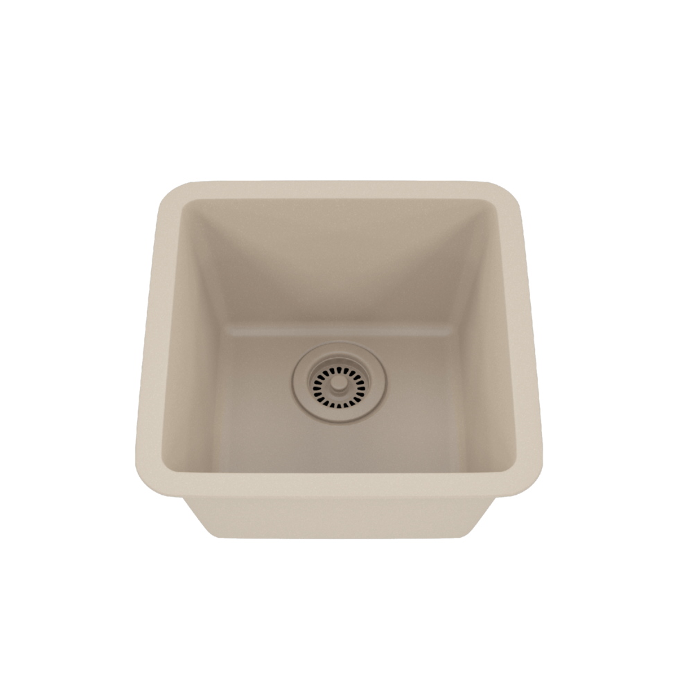 DAKOTA Dakota Plumbing Products GSE-QC1515-BE Quartz Composite Bar Sink
