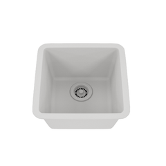 DAKOTA Dakota Plumbing Products GSE-QC1618-W Undermount Bar Sink