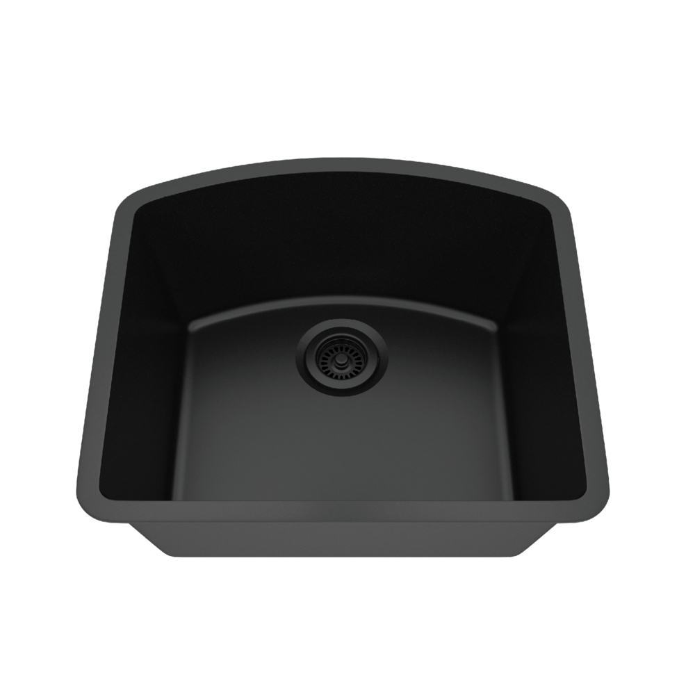 DAKOTA Dakota Plumbing Products GSE-QC2321-BK Undermount Kitchen Sink