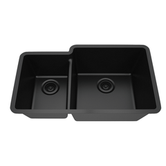 DAKOTA Dakota Plumbing Products GSE-QC4060LD-BK Undermount Kitchen Sink
