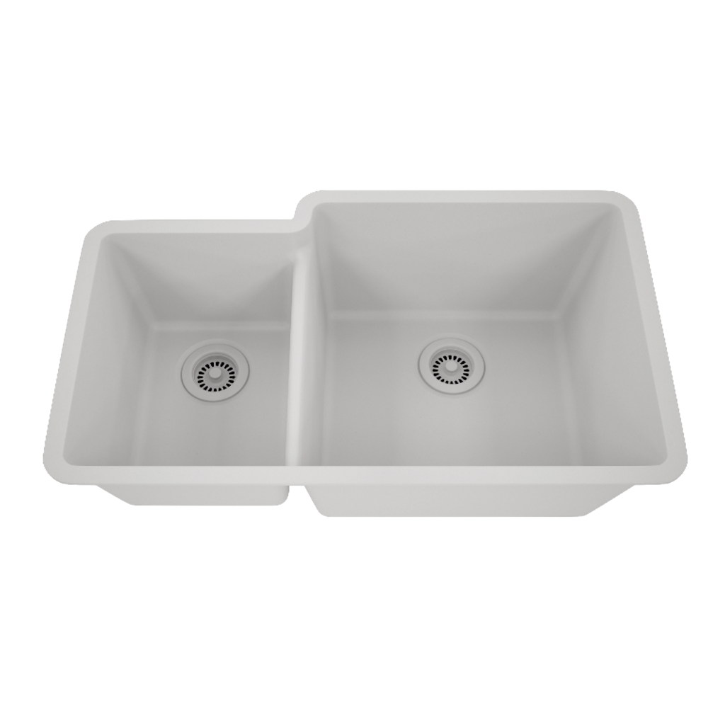 DAKOTA Dakota Plumbing Products GSE-QC4060LD-W Undermount Kitchen Sink
