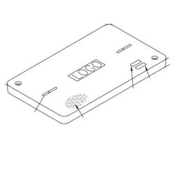 HUBBELL Hubbell PG1730CA0017 QUA LKG ELECTRIC COVER 30 in L x 17 in W x 2 in D