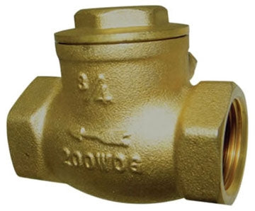 RED-WHITE VALVE Red-White Valve 246AB_1-1/2 LOW LEAD BRASS SWING CHECK