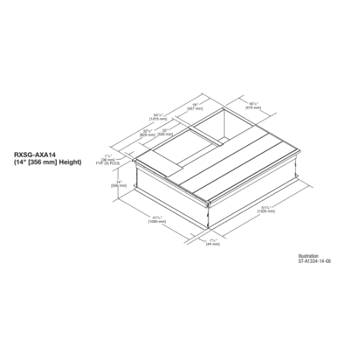 RHEEM RXSG-AXA14 ROOF CURB ADAPTERS