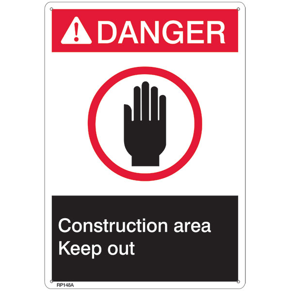 SAFETY RP148A SIGNS AND SIGN HOLDERS