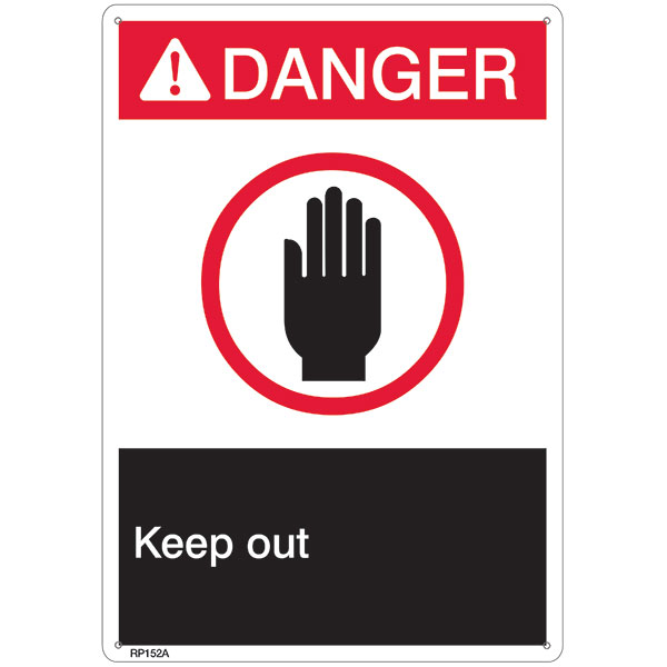 SAFETY RP152A SIGNS AND SIGN HOLDERS