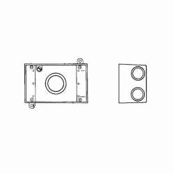 ABB ABB DIH3-1-LM Red Dot Die-Cast Aluminum Weatherproof Box 1-Gang 3 Holes 1/2 Inch
