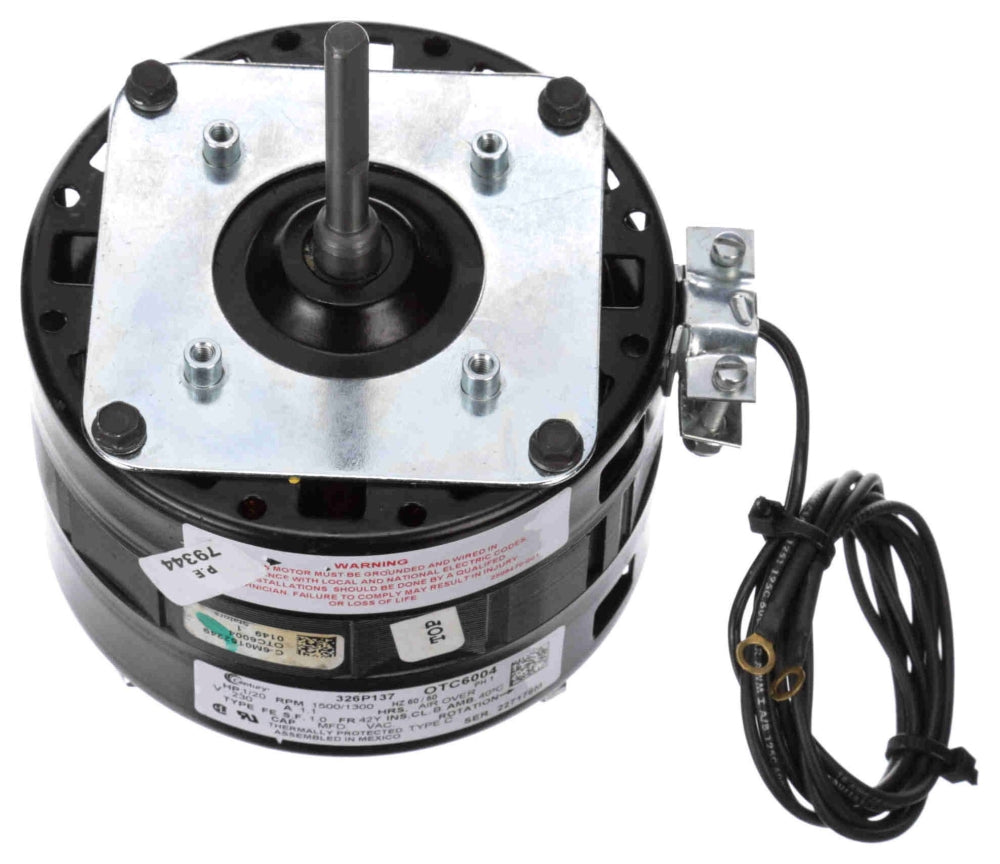 CENTURY MOTORS Regal Rexnord - Century Motors OTC6004 1/20 HP 230 VAC 50/60 Hz 1-Phase 1.1 A 4-Pole 1500 RPM