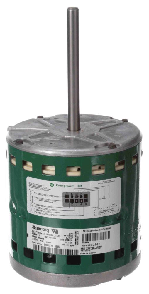 GENTEQ MOTORS 6205E EVERGREEN MOTORS