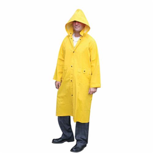 MCR SAFETY Mcr Safety 200CX2 Classic 200C 2-Piece Rainwear Coat Unisex 2XL Yellow Polyester/PVC ASTM F903