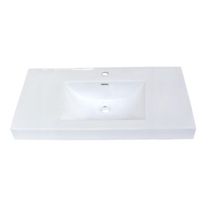 FAIRMONT Fairmont s-11036w1 Single Hole Ceramic Sink 35.5in White