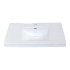 FAIRMONT Fairmont s-11036w1 Single Hole Ceramic Sink 35.5in White