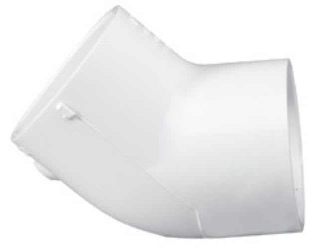 SPEARS Spears 417-010 PVC Pipe Fitting, 45 Degree Elbow, Schedule 40, 1 Inch Socket