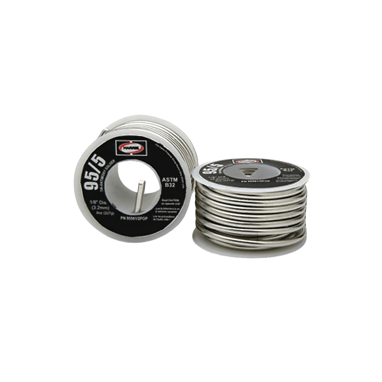 HARRIS Harris 95561 1/8 Diameter, Lead-Free, Solid Core, Tin Antimony Solder