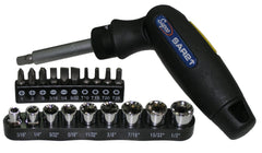SUPCO SUPCO SAR21 SCREWDRIVER RATCHETING W /9 SOCKETS & 10