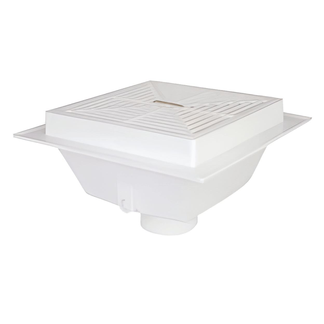 SIOUX CHIEF Sioux Chief 861-3P 3 Solvent Weld - Square Floor Sink with PVC Grate