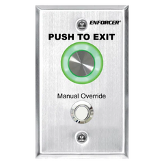Seco-Larm Seco-Larm SD-6276-SSVQ Piezoelectric Request-to-Exit Pushbutton Single-gang with Manual Override