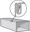 LUKJAN Lukjan DT01141048 Rectangular Duct Button Lock 48 in 14x10