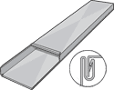 LUKJAN Lukjan SK01314100 Wall Stack Duct 100 in 3-1/4x14 Buttonlock