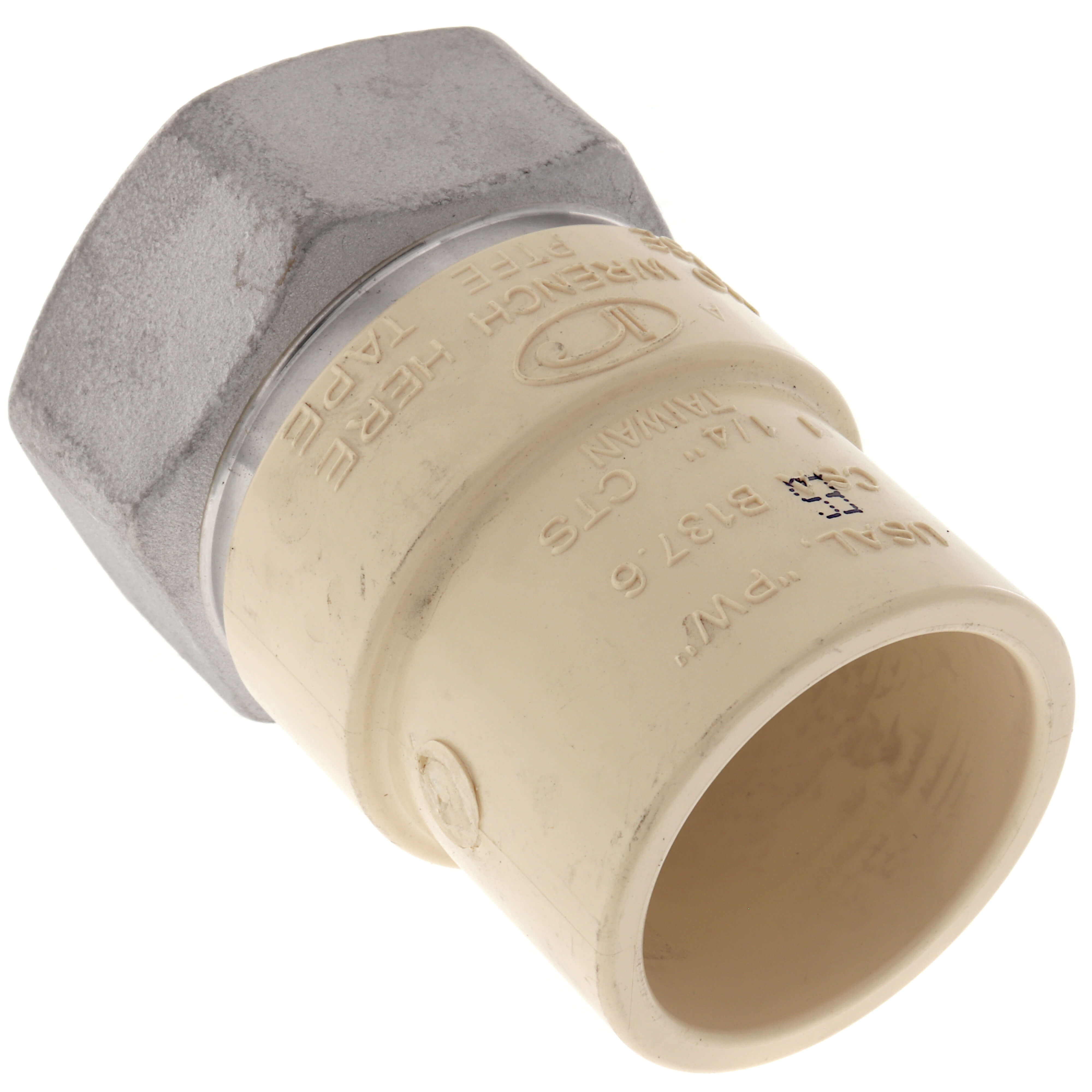 EVERFLOW Everflow SSCPF114-NL 1-1/4 Stainless Steel Female X CPVC Adapter Lead Free