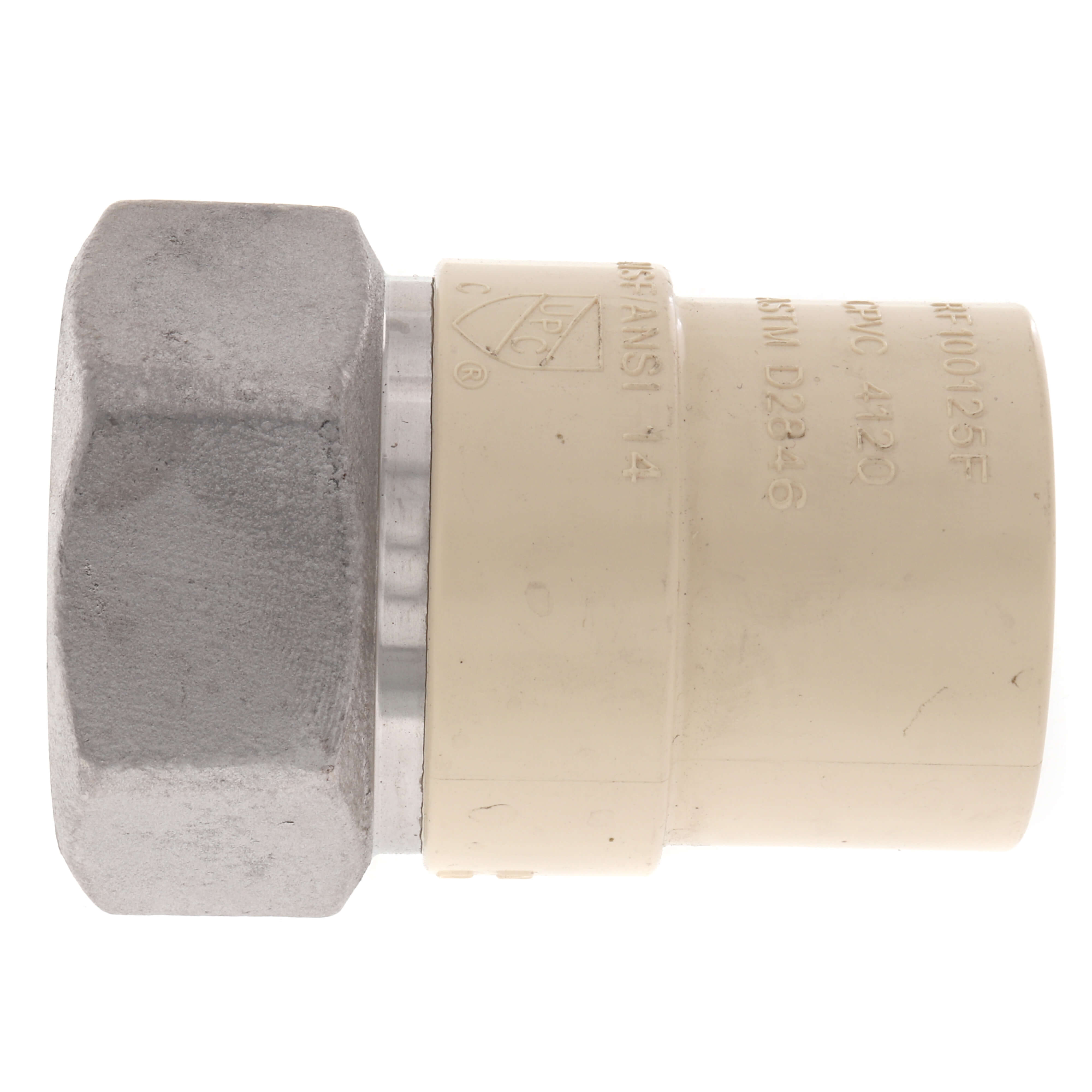 EVERFLOW Everflow SSCPF114-NL 1-1/4 Stainless Steel Female X CPVC Adapter Lead Free