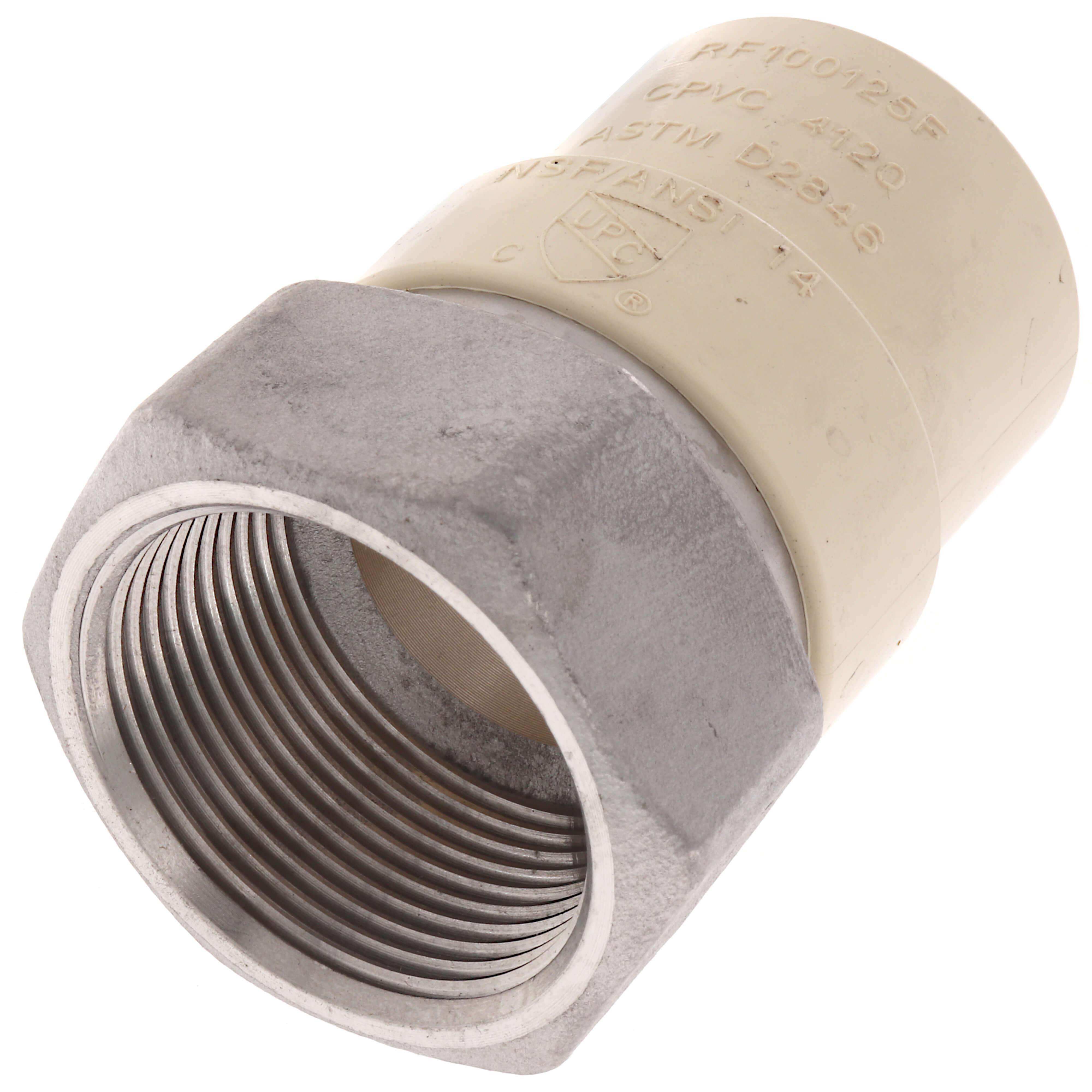 EVERFLOW Everflow SSCPF114-NL 1-1/4 Stainless Steel Female X CPVC Adapter Lead Free