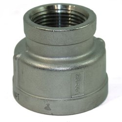 MERIT BRASS Merit Brass K412-1208 Banded Reducing Coupling, 3/4 x 1/2 in Nominal, FNPT End Style, 150 lb, 304/304L Stainless Steel, Import