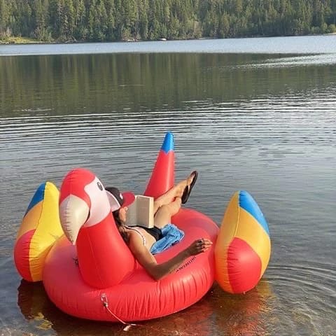 SWIMLINE Swimline 90629 Giant Parrot Ride-On Pool Float