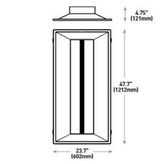 Cree Lighting CR24-40L-35K-S LED Troffer 2X4 Step Dim